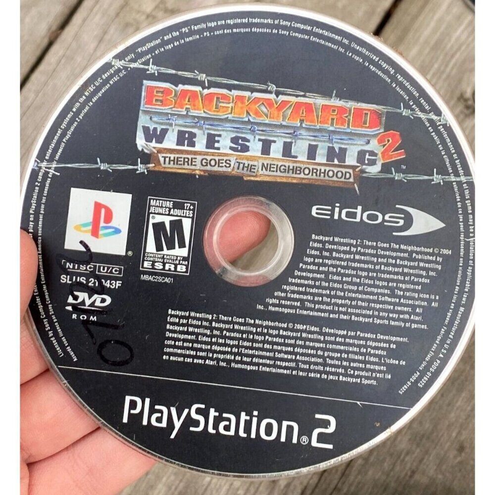 Backyard Wrestling 2: There Goes the Neighborhood (Sony Playstation 2, 2004) PS2